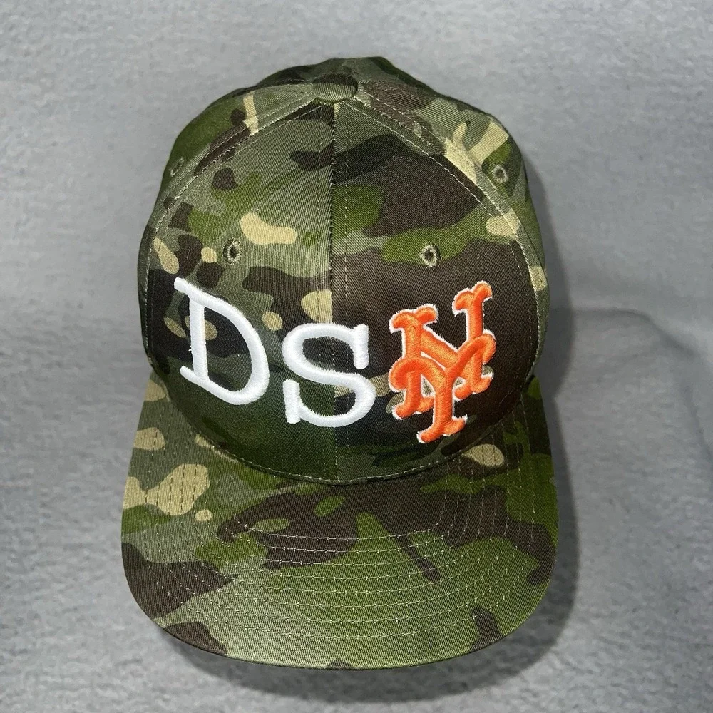 DSNY New York Mets Embroidered Camo Camouflage Hat Cap Sanitation Snapback MLB